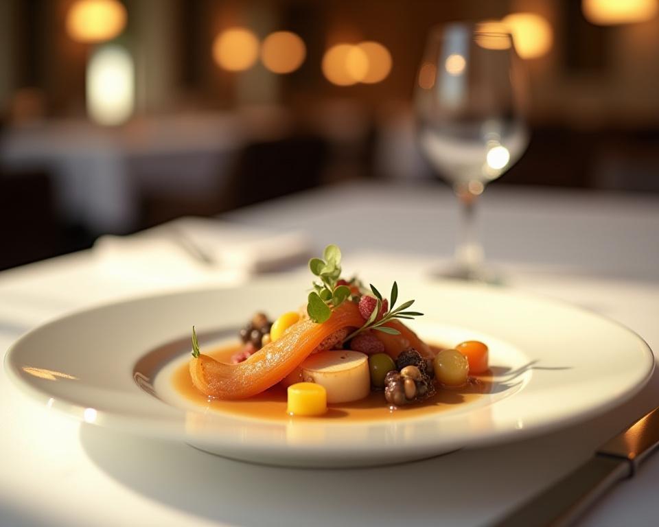 Eksklusiv gourmet-middag på Michelin-restaurant